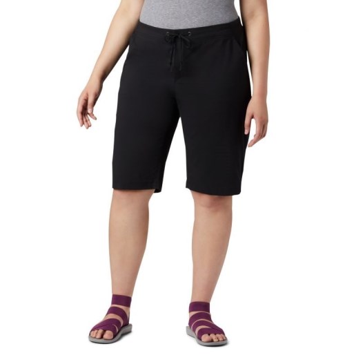 Columbia Anytime Outdoor Long Shorts Dame Svarte | Plus Size 25794X